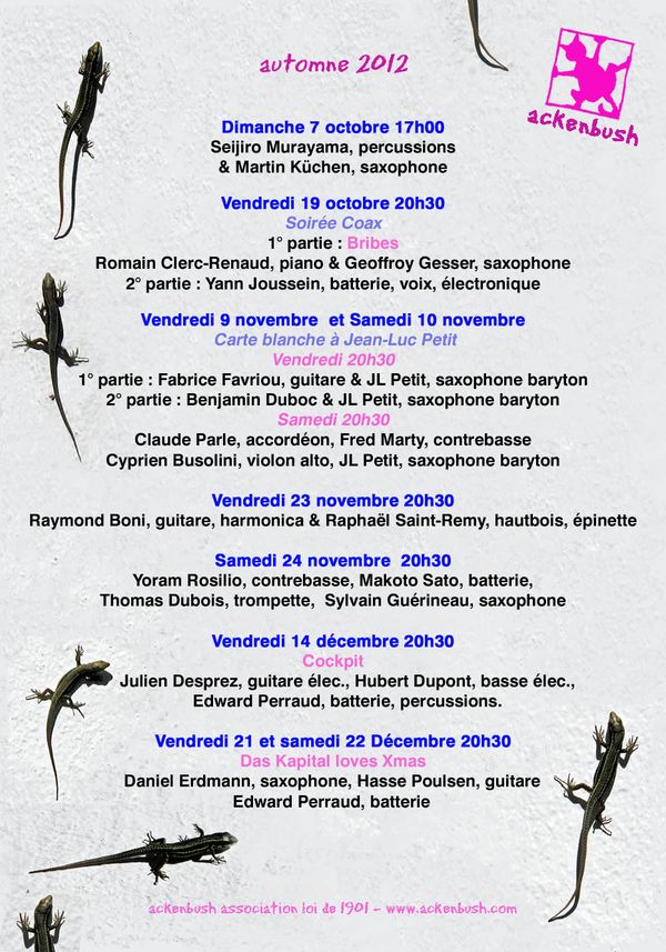 Automne 2012 mel