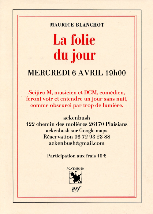 Affiche folie plaisians
